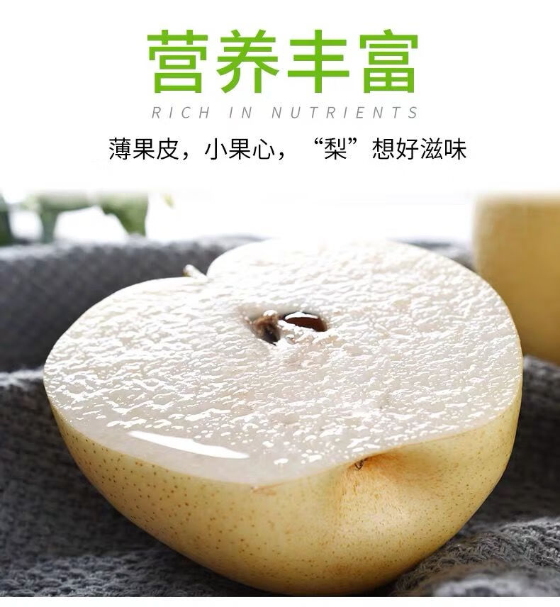 河北皇冠梨当季水果梨子现摘梨新鲜精选皇冠梨5斤含箱河北皇冠梨
