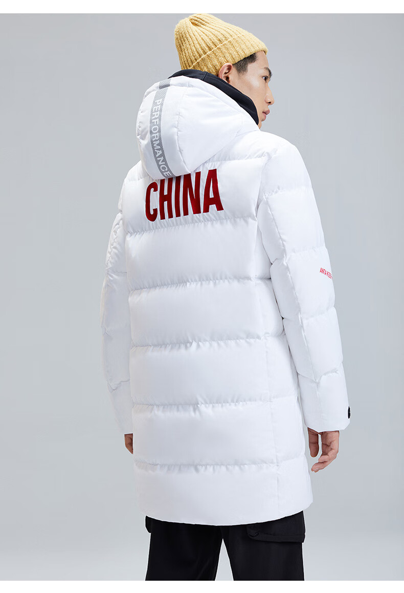 安踏中国羽绒服男士中长款2020年新款春季运动外套国家队赞助棉服a001