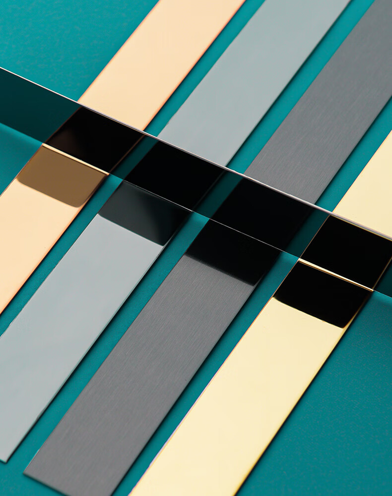 黑钛金不锈钢装饰线条吊顶背景墙金属条平板自粘钛金条压边收边条b