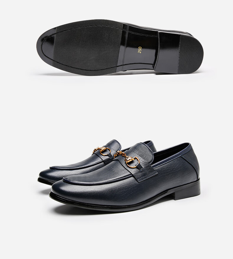 帕达索新款牛皮商务正装套脚皮鞋男士英伦潮流时尚结婚鞋子200620 pb