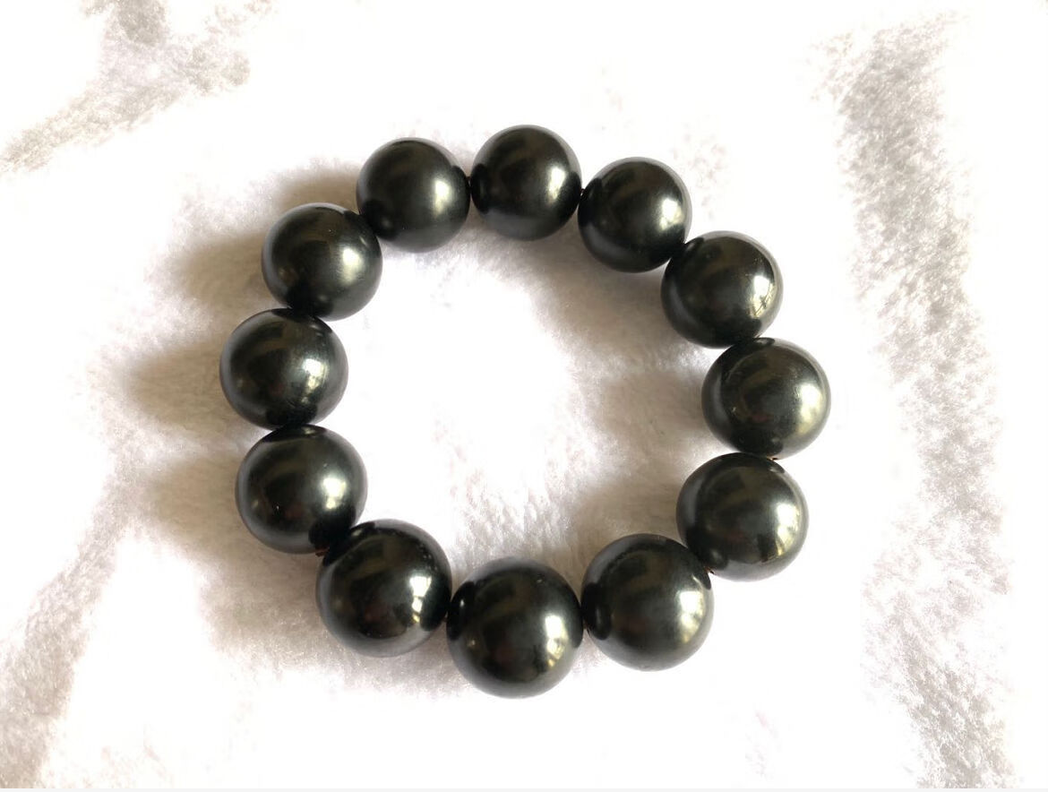 嫚纤 抚顺天然煤精手串 纯手工制作全尺寸 手链 男女式手串 error轻奢