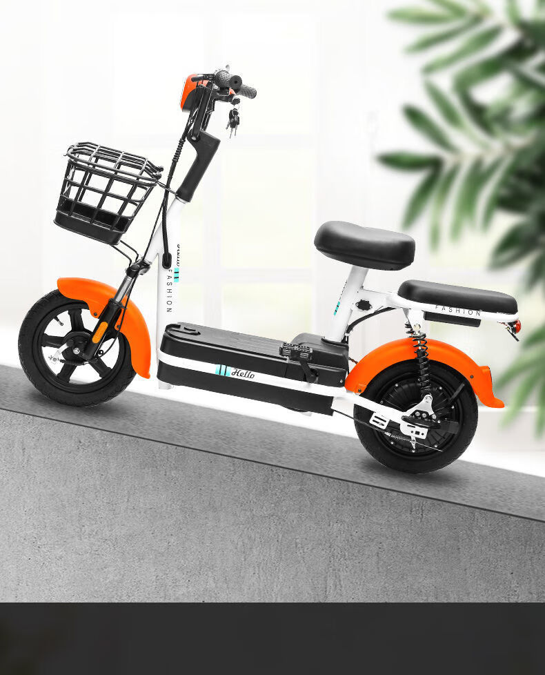 新国标电动车小型踏板助力锂电瓶车48v代步男女士通用电动自行车16ah