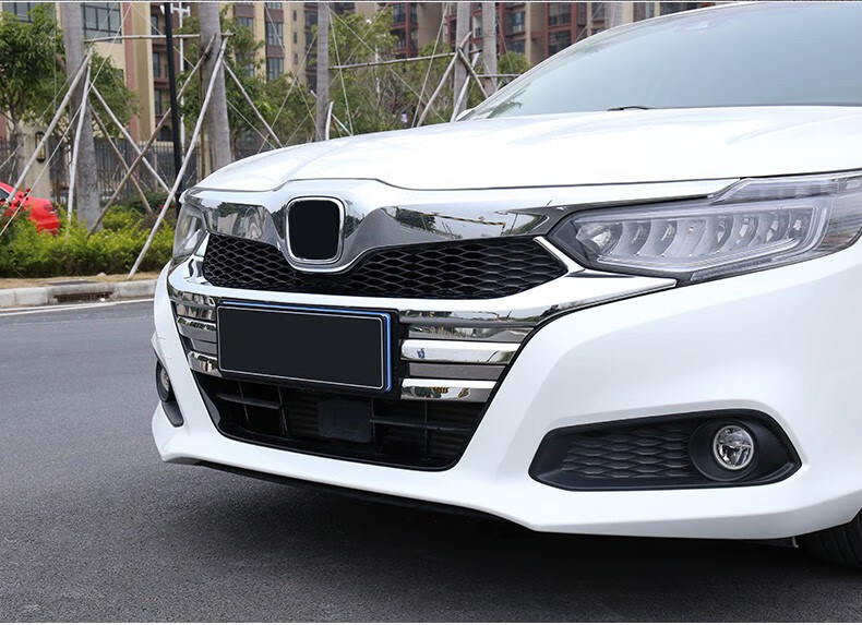 改装前脸汽车用品 19-21款凌派中网装饰条【abs镜面银五件套】【图片