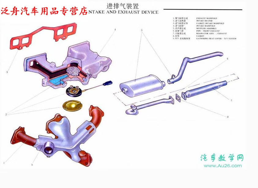 消音器 解剖图图片