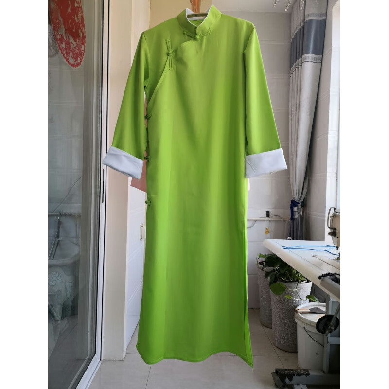 相声大褂男女青年民国风长袍马褂宽松立领中式伴郎演出