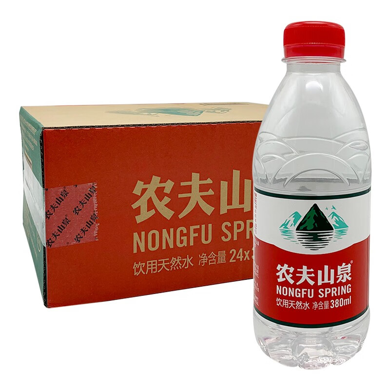 農夫山泉 天然水弱鹼性飲用水大桶礦泉水 550ml*24瓶/整箱(塑包)