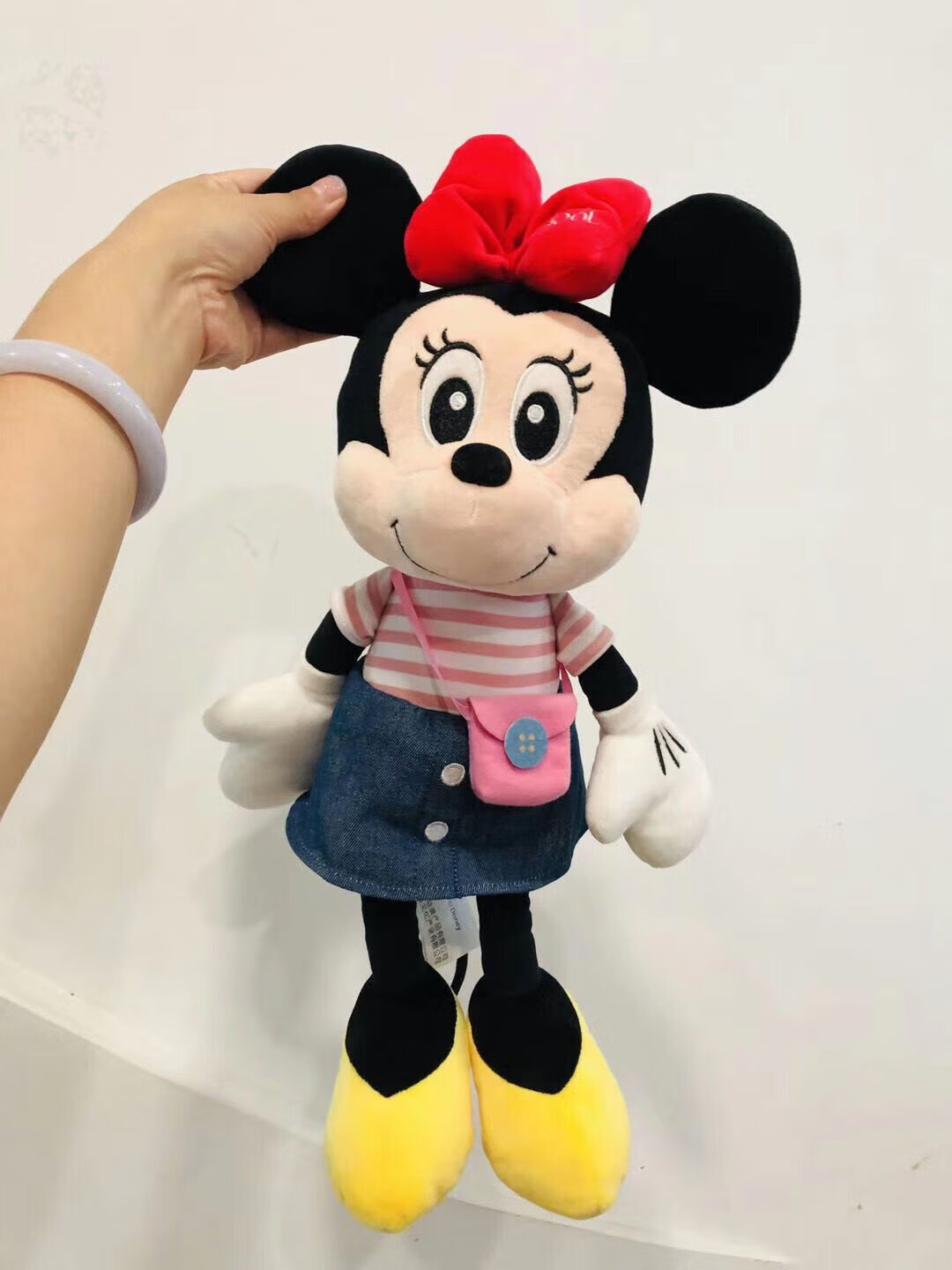 迪士尼米老鼠毛绒玩具米奇米妮娃娃公仔儿童玩偶大号女孩礼物 红色