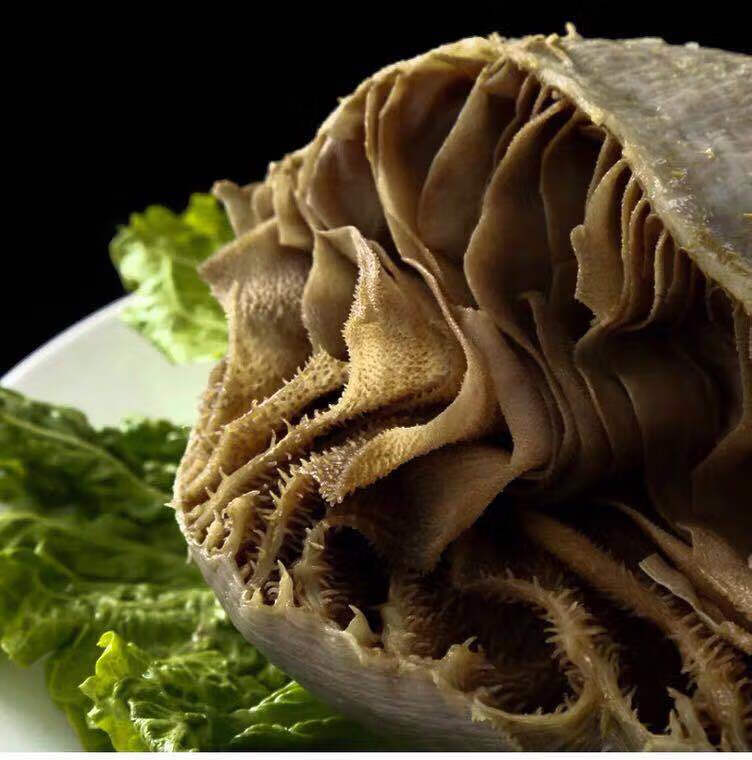 新鲜黑毛千层白毛叶牛杂美味火锅食材去水净重八成 毛肚块 白百叶各