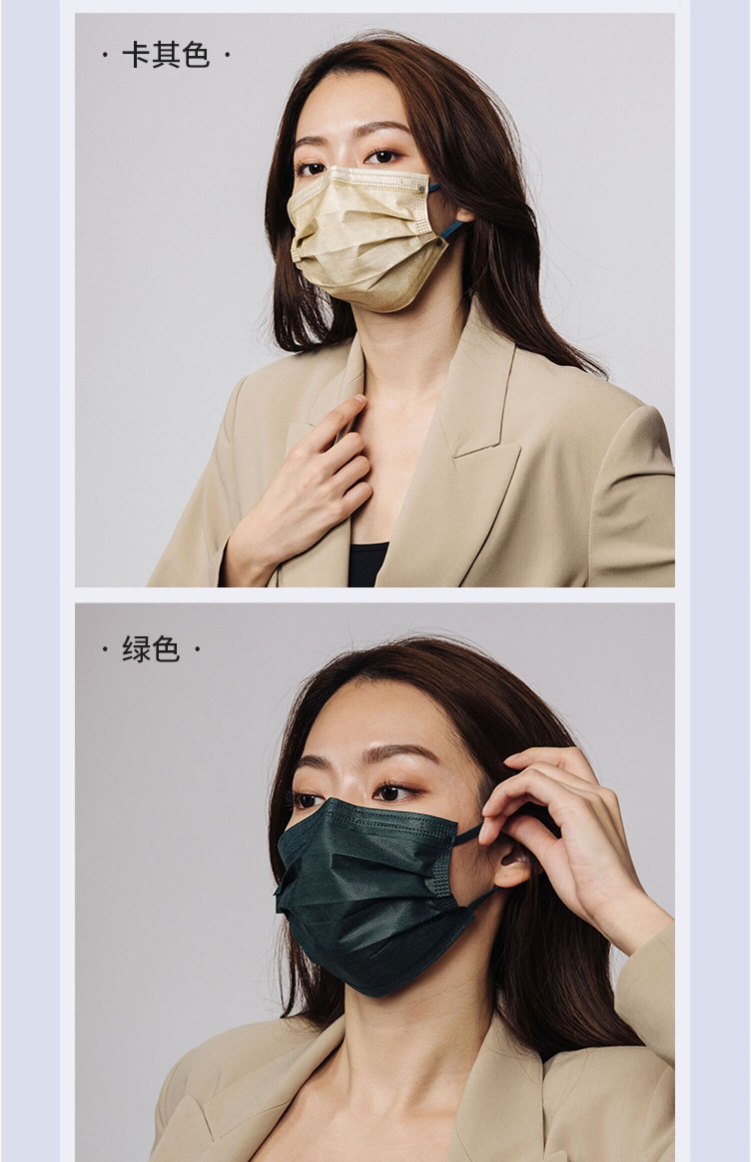 香港混搭 时尚网红口罩透气舒适三层防护口鼻罩30只装 酒红系列