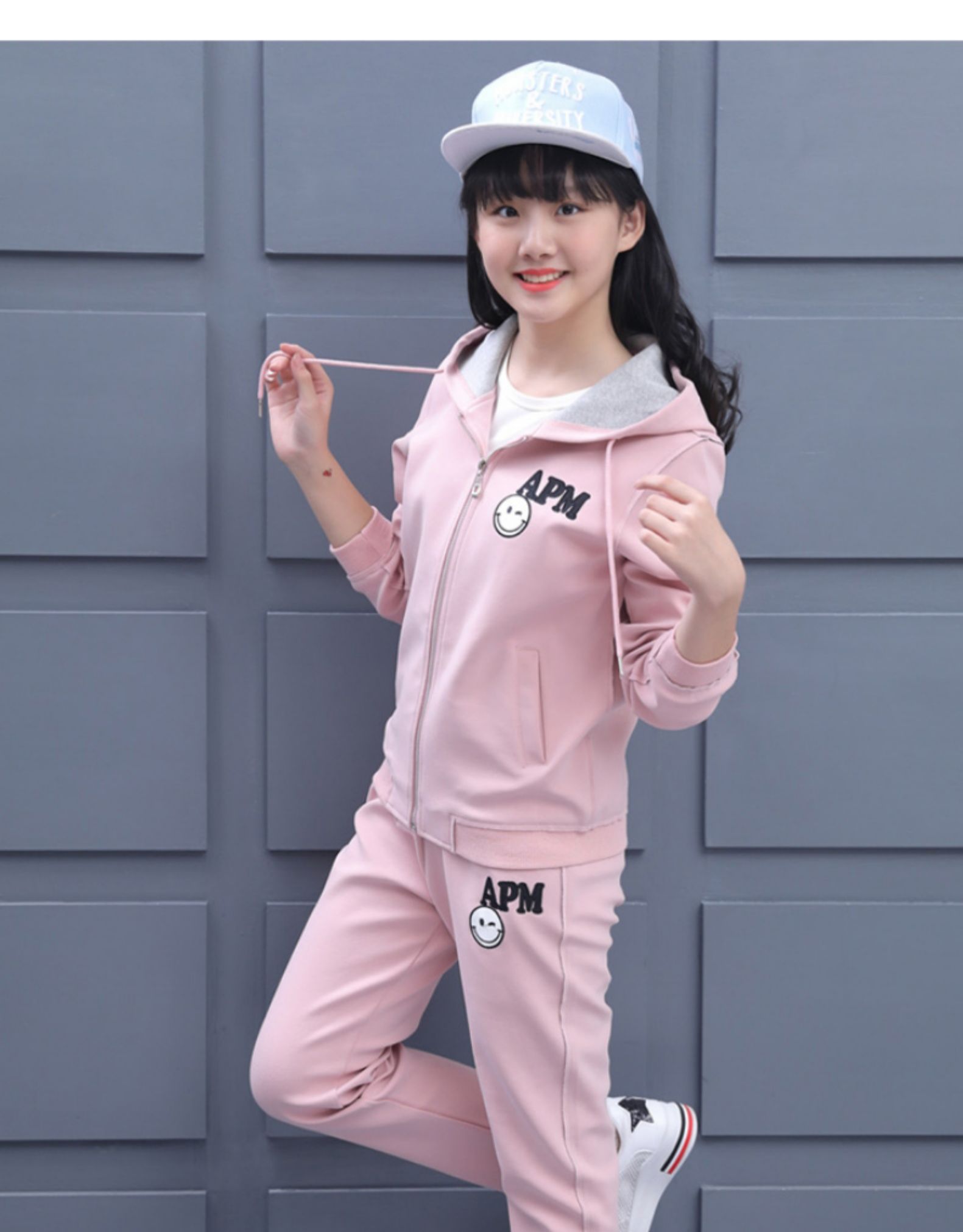 女童秋装套装中大童韩版春秋12女孩休闲儿童学生时尚三件套潮15岁小孩