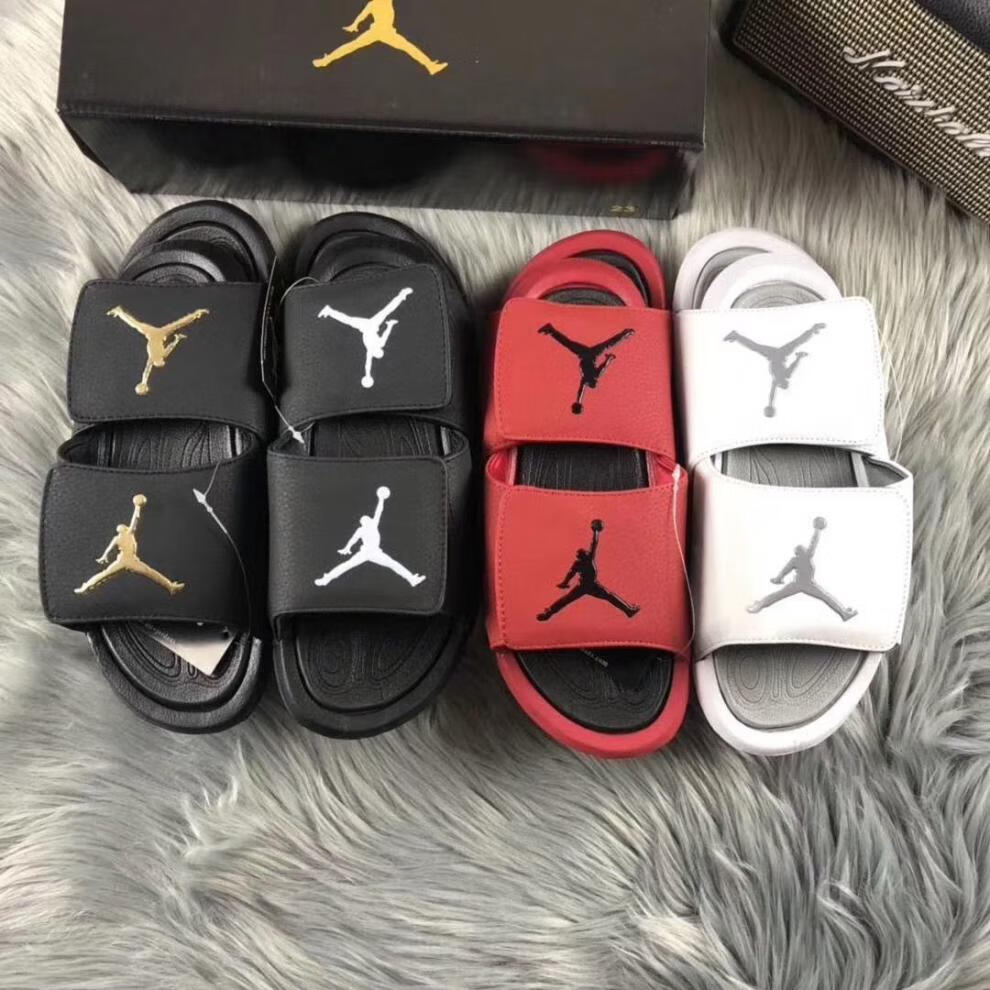 aj拖鞋乔六魔术贴凉拖鞋运动篮球一字拖鞋情侣款家居户外网红凉鞋乔6
