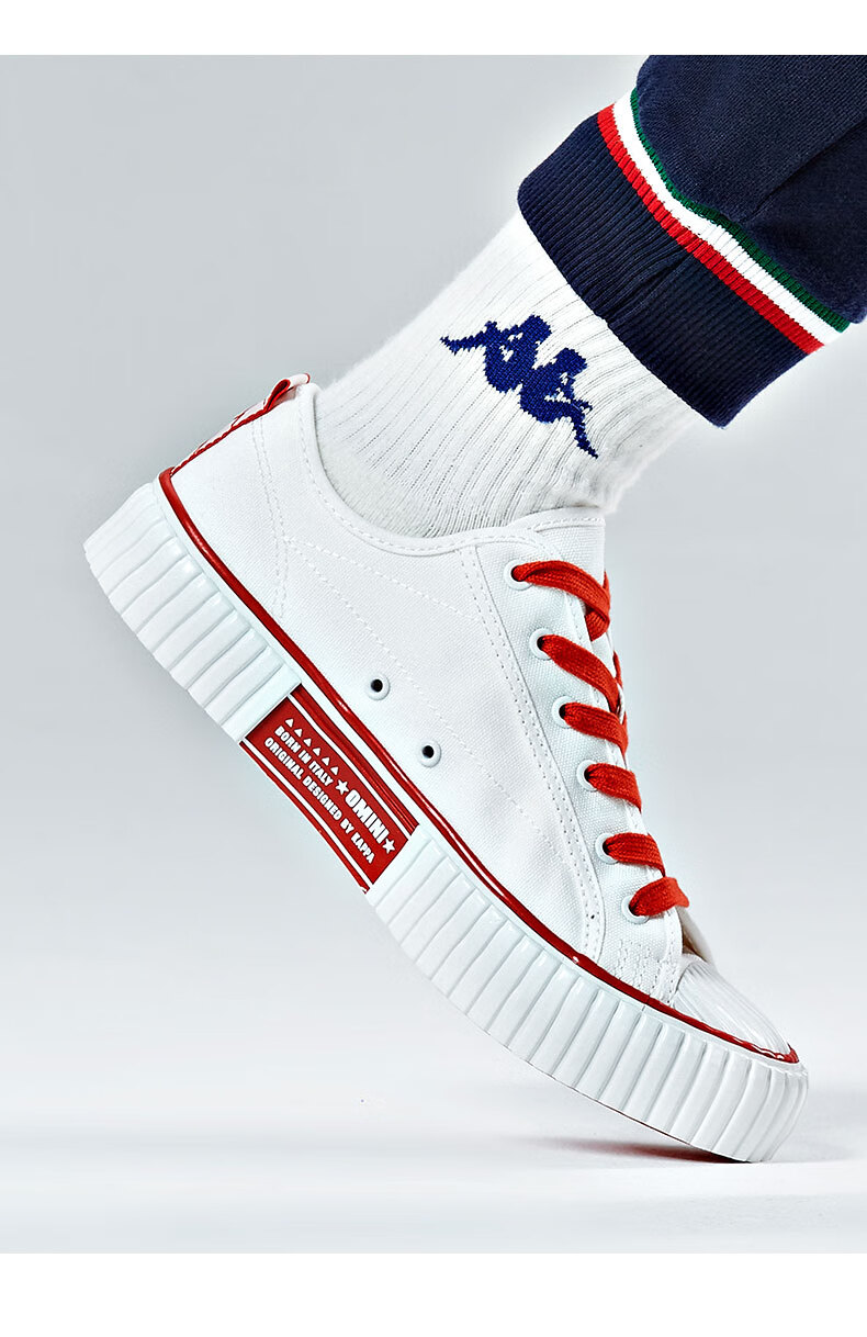 kappa卡帕串标帆布鞋情侣男女运动鞋低帮休闲板鞋k0bx5vs08d 美丽驼