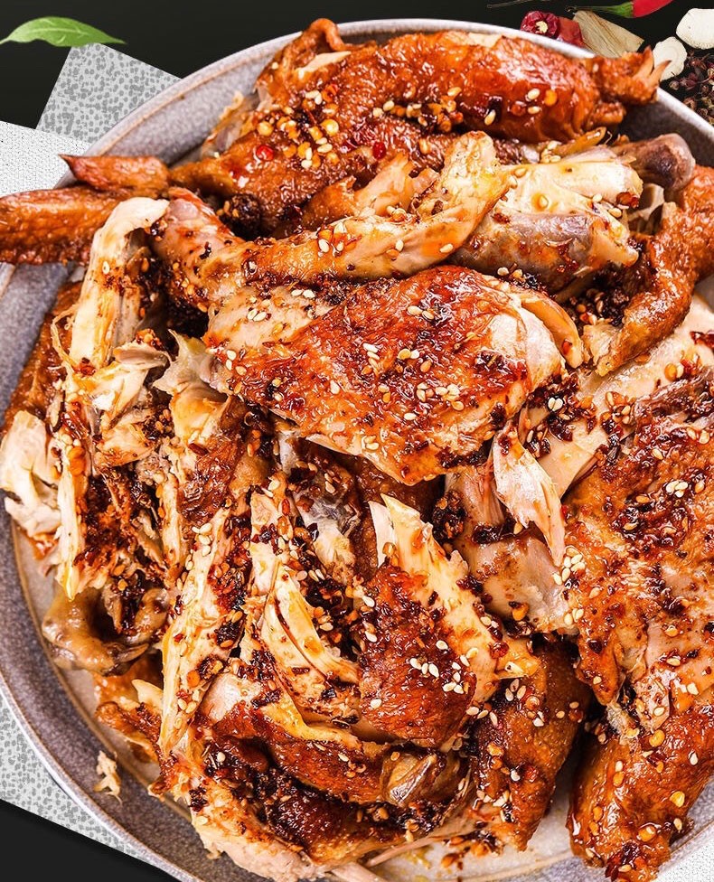 张小亮 麻油鸡 开袋即食烧鸡扒鸡熟食卤味下酒菜 沧州吴桥特产 500g