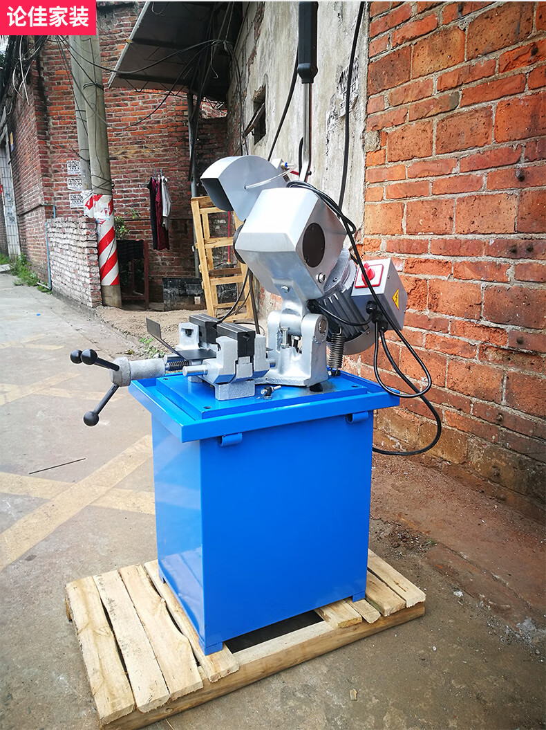 多功能45/90度单双速金属圆锯机无毛刺水锯气动切管机手动小型切割机