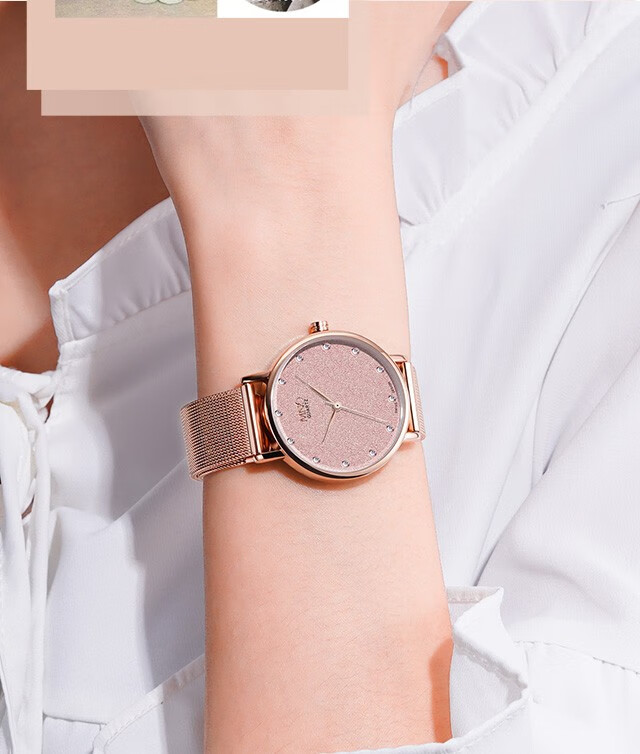 mno梦梭手表女简约气质少女ins风学生石英女表高中女生中学生时尚小巧