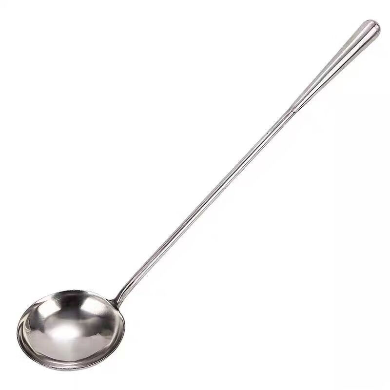 不锈钢饭勺炒菜勺炒勺不生锈大厨专用炒勺家用炒勺不生锈不伤锅