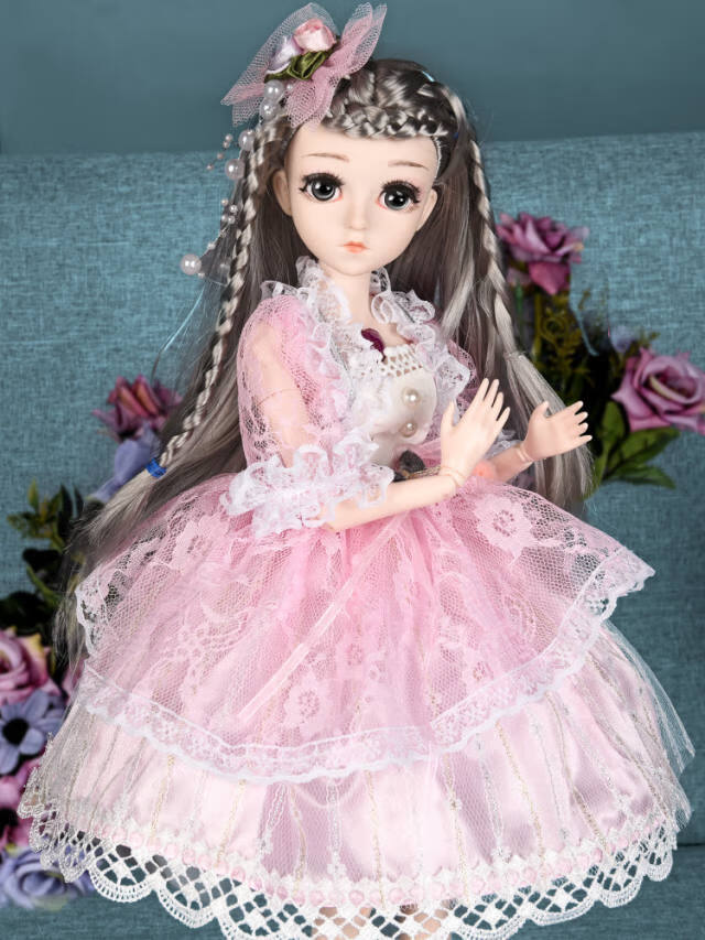 贝翎芭比娃娃45厘米大号洋娃娃女孩玩具布娃娃公主套装音乐礼盒 45cm