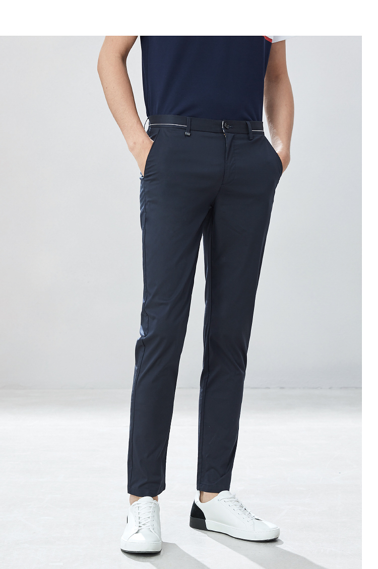 hla海澜之家微弹中腰休闲裤舒适水洗简约有型大方男裤hkcad1r076a