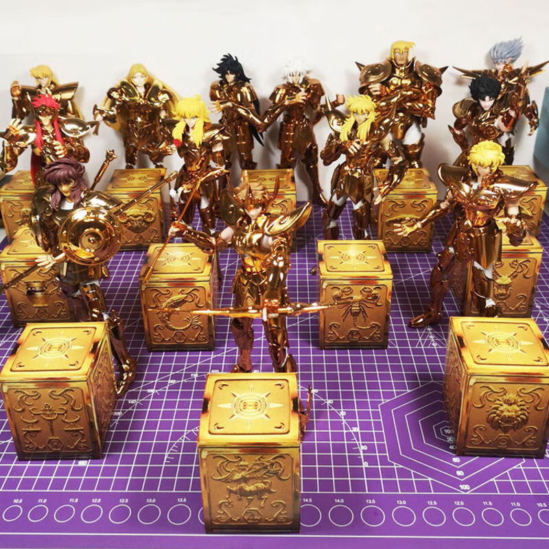 【新品】圣斗士圣衣箱背包箱子手工纸模型手办摆件黄金青铜白银玩具