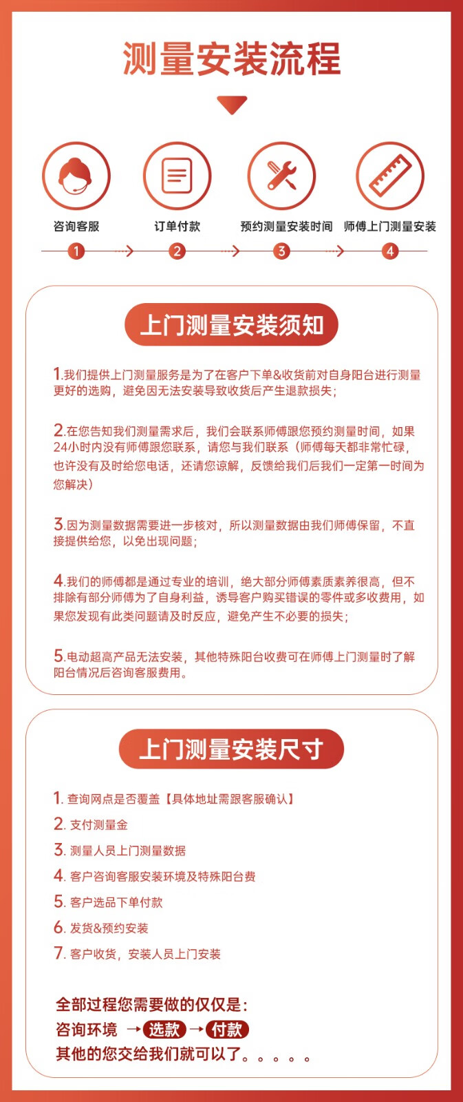 【好太太】全国上门测量安装尺寸专拍链接#好太太贴心服务 上门测量安装尺寸