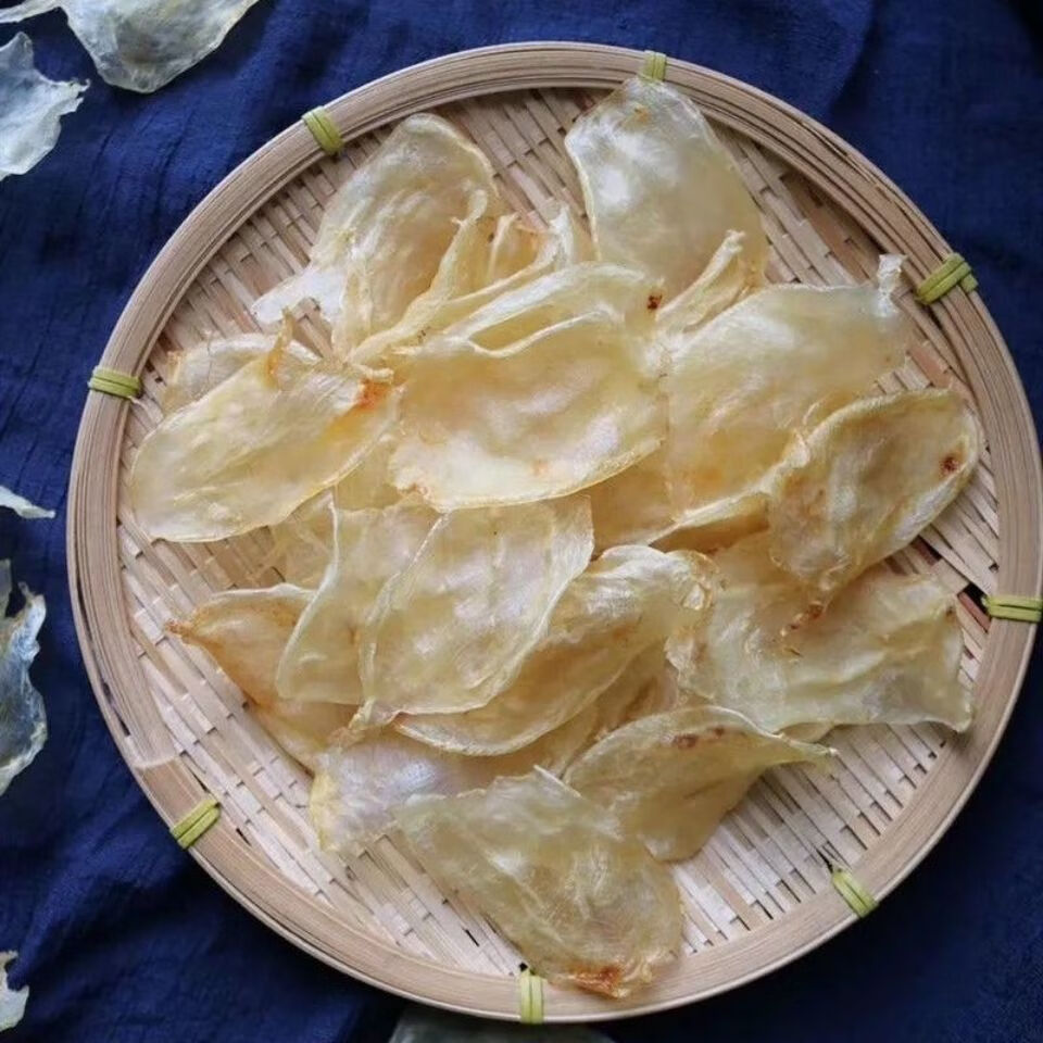 北京同仁堂原料中药材 鱼胶 干鱼泡 白鱼鳔1白鱼漂螵干品 鱼泡 鱼膘