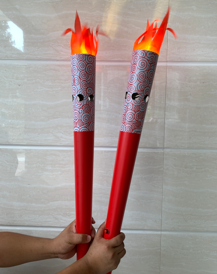 点火仪式假火炬持电子火炬 运动会火炬道具 电子仿真火炬 一个【图片