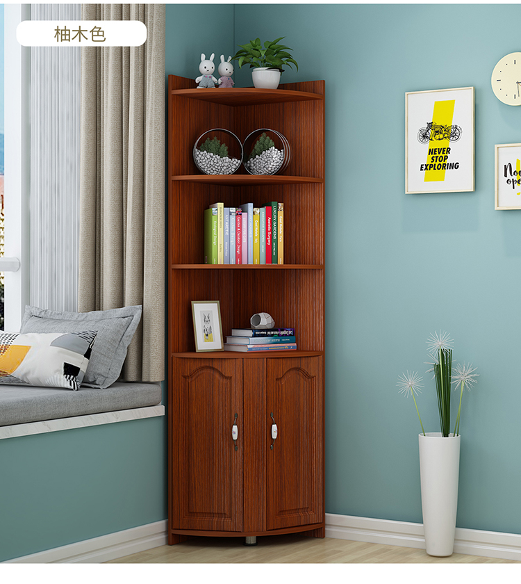 布罗利角柜简约三角形转角置物架墙角拐角边角角落客厅卧室厨房收纳餐