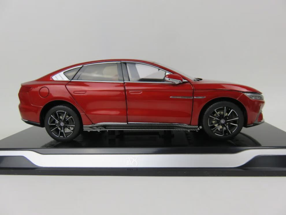 比亚迪汉车模型1:18汉ev 唐 byd 精品礼盒装合金全开汽车模型礼物摆件