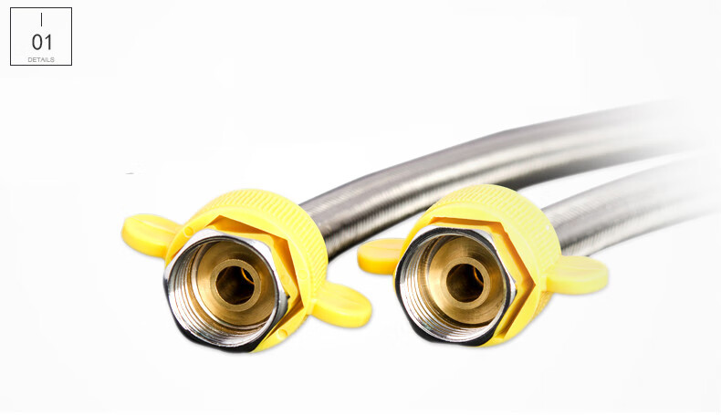 304不锈钢金属编织管冷热进水软管水管马桶热水器高压4分水管 3m(带