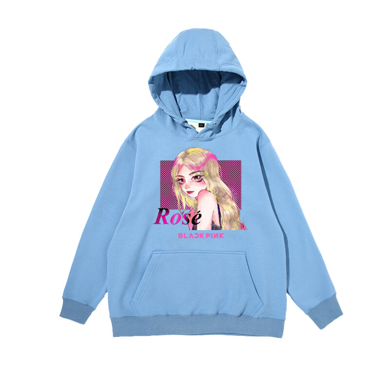 【blackpink应援卫衣】粉墨应援打歌服re连帽加绒卫衣上衣服外套 白色