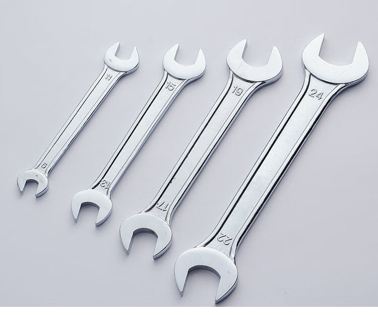 双头开口呆扳手工业级淬火两用固定蟹叉板子气机维修五金东工具 19-22