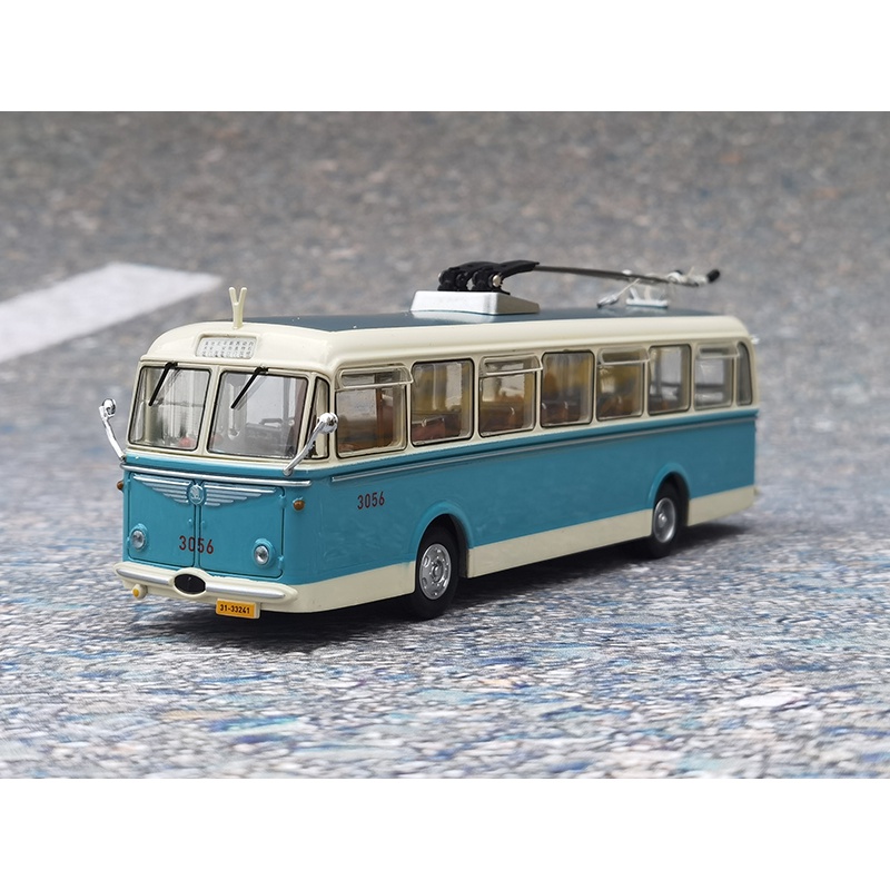 老北京公交车 5路 1:64 bk652型黄河单机车合金公交巴士模型 27路
