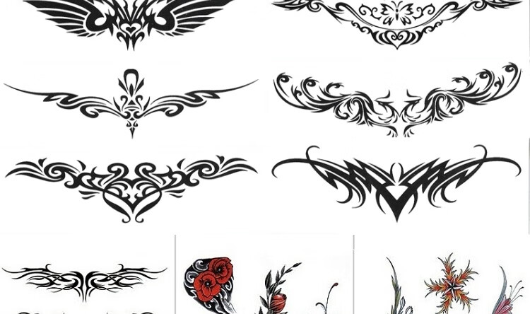 浪莎纹身贴持久 新品贴纸纹身贴污私处后腰剖腹产女生疤痕趣味腰部