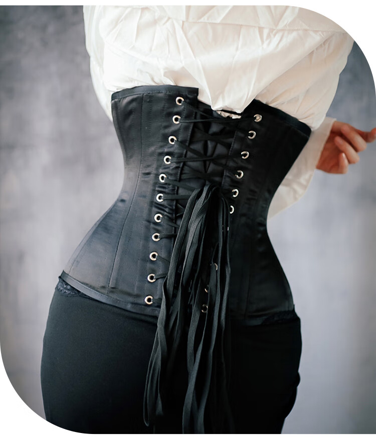 vacodo宫廷束腰绑带拉绳塑身衣corset功能型钢骨中长款塑腰束腰带封夹