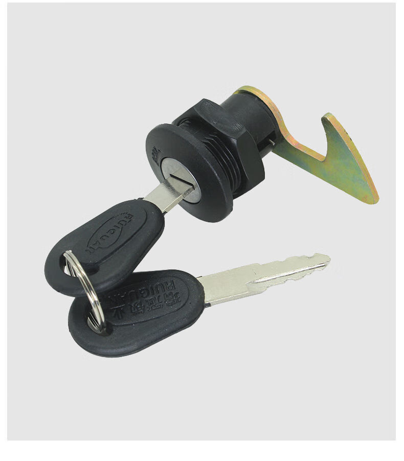 电动摩托车后尾箱锁踏板电动车后备箱锁电瓶车收纳箱配件 2号直钩