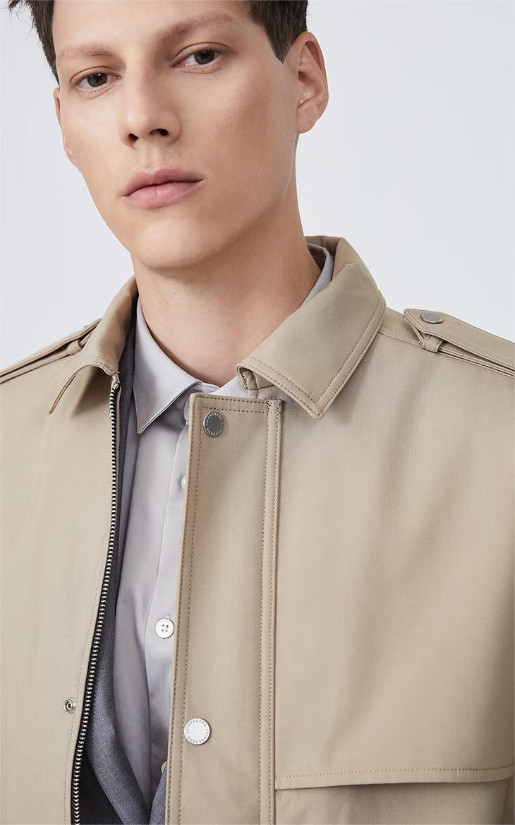 jlindeberg金林德伯格新款秋冬潮流运动休闲短款风衣外套男521121002