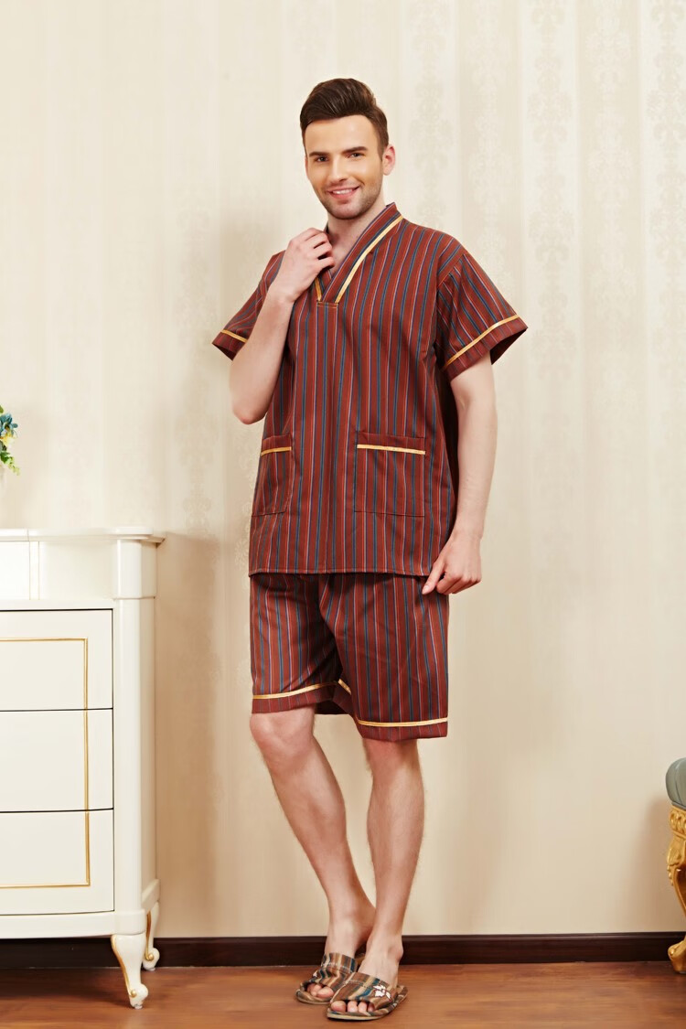 足浴店客人服装男士特大码汗蒸服 加肥加大号浴服 特体桑拿服 咖啡 男