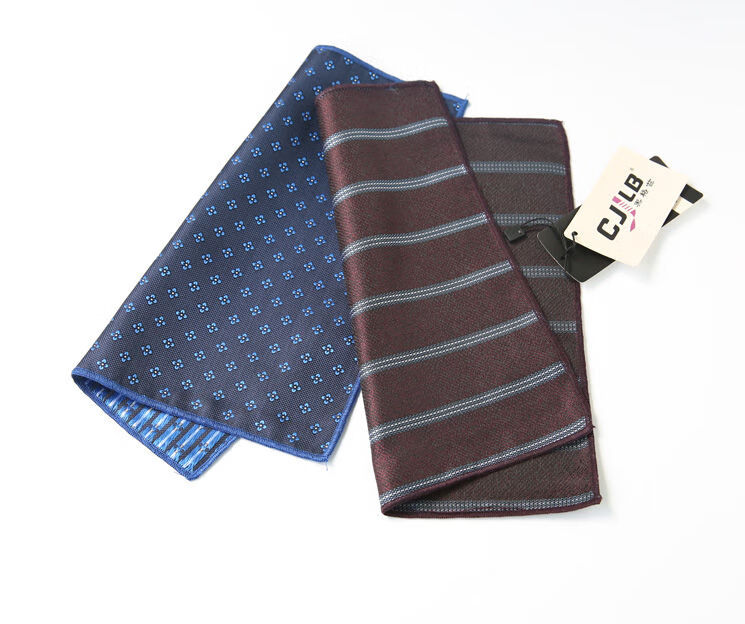 西装口袋巾涤丝方巾男西服口袋装饰胸巾婚礼商务手帕巾复古款 口袋巾