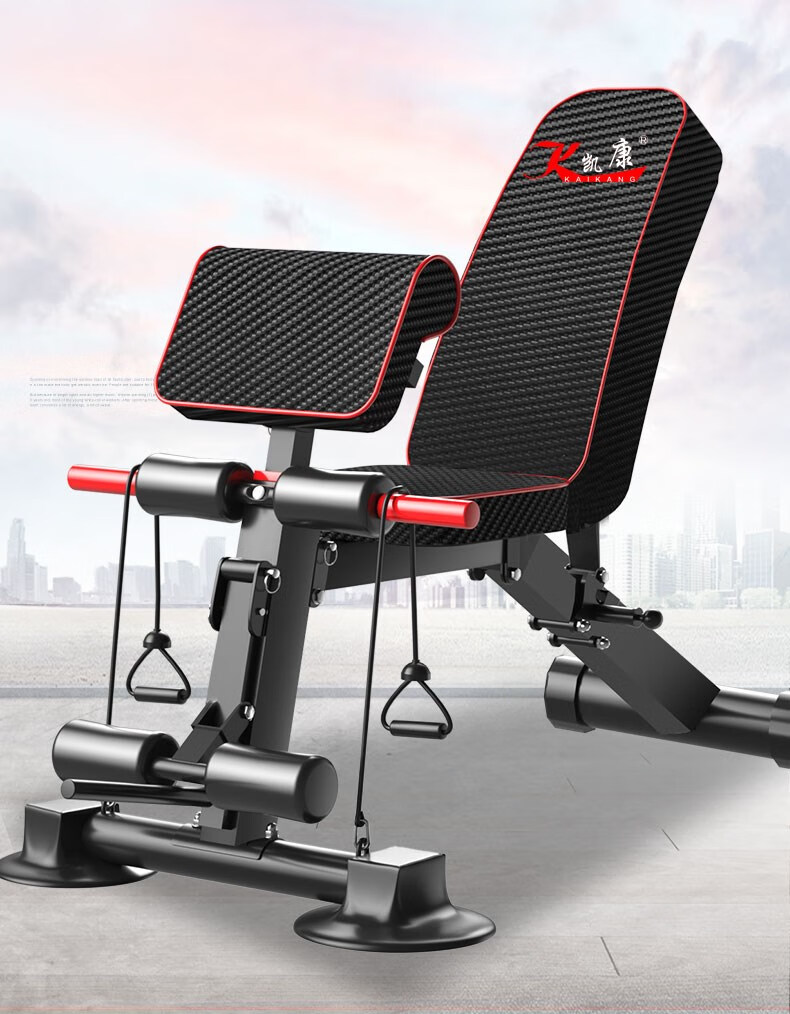 多德士ab凯康哑铃凳家用多功能仰卧起坐板健身器材健身椅折叠腹肌板