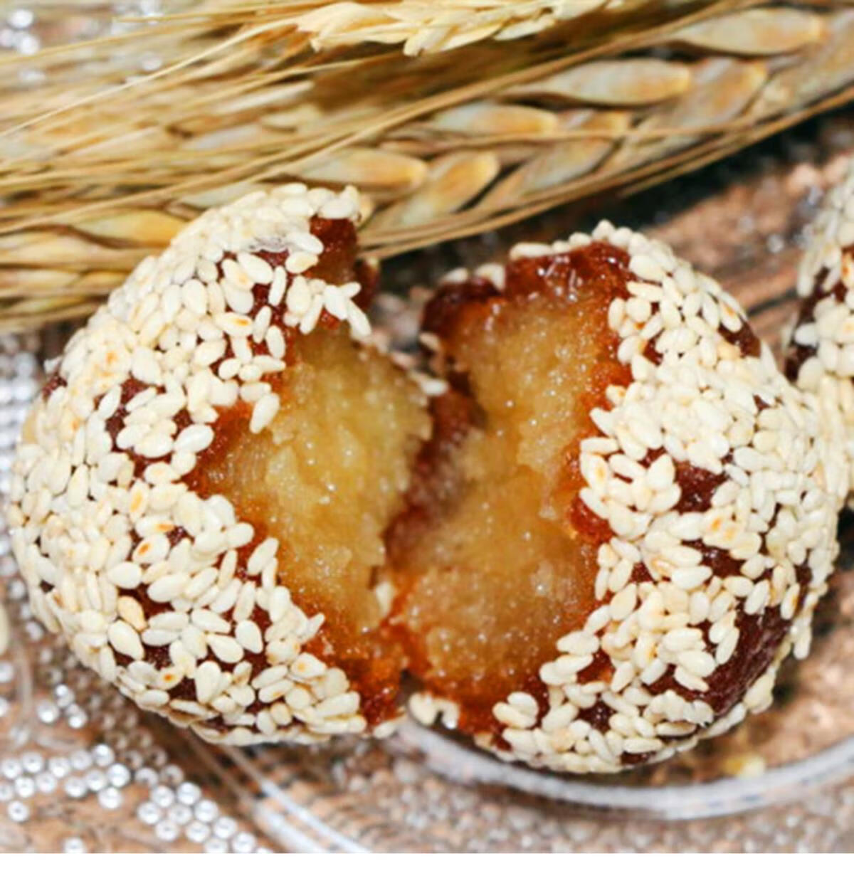 休闲零食张口饺子芝麻煮饼陕西特产大荔传统手工粗粮糕点心4斤芝麻