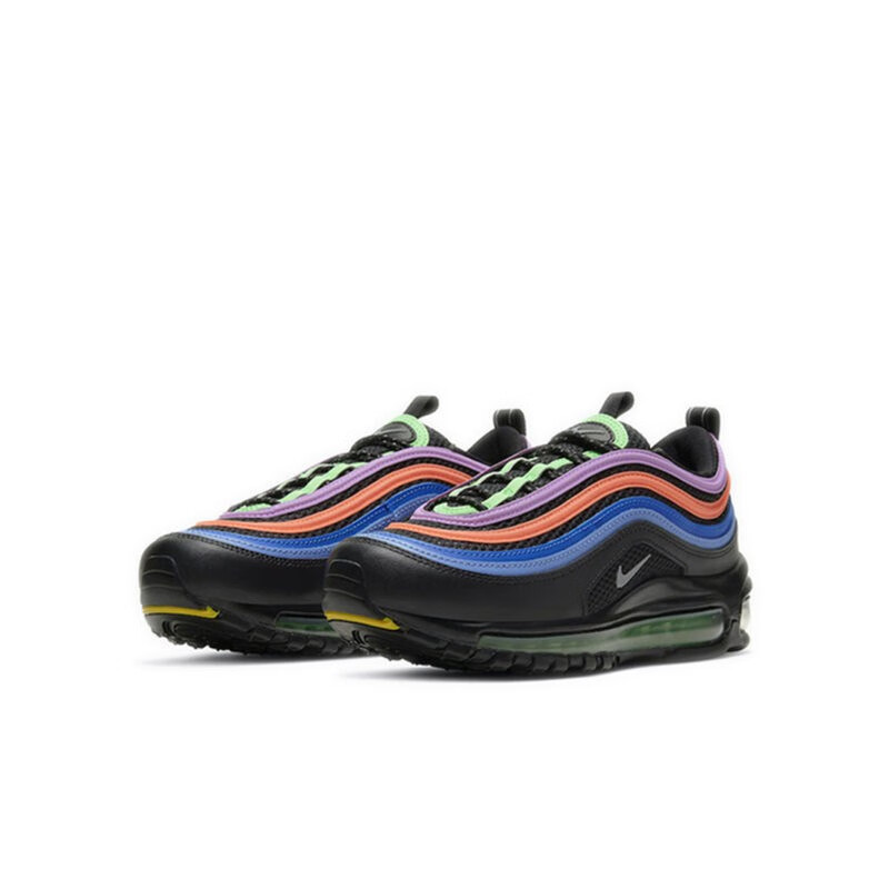 nike耐克airmax97女子弹头气垫运动休闲鞋ct6806921733米白彩虹渐变dd