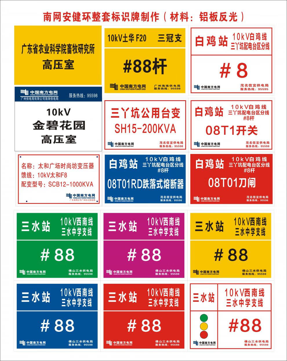 天智現貨不鏽鋼高壓電纜 低壓電纜 電力光纜走向牌 標示牌 標識牌標牌