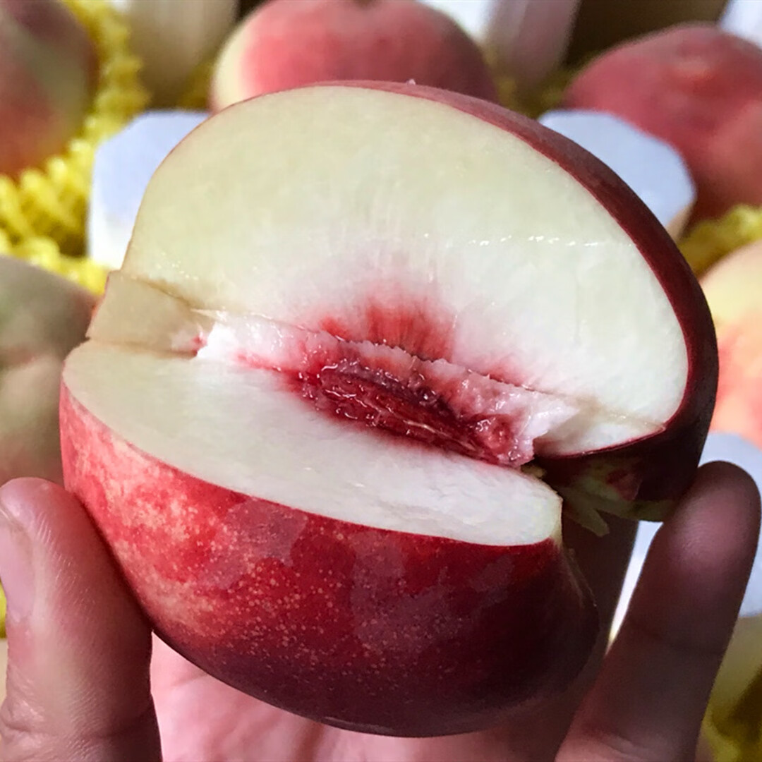 5-5斤 新鲜水果水蜜桃桃子 【金秋红蜜】彩箱4.