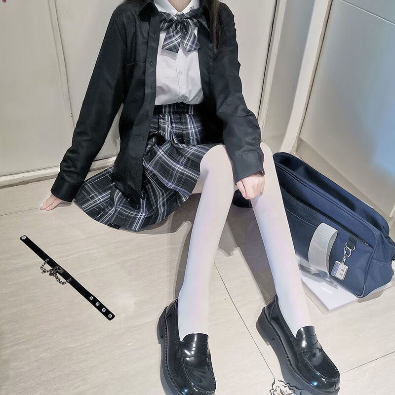 白色丝袜子天鹅绒连裤袜女春夏款性感薄款可爱ita日系萝莉jk2双装肤色