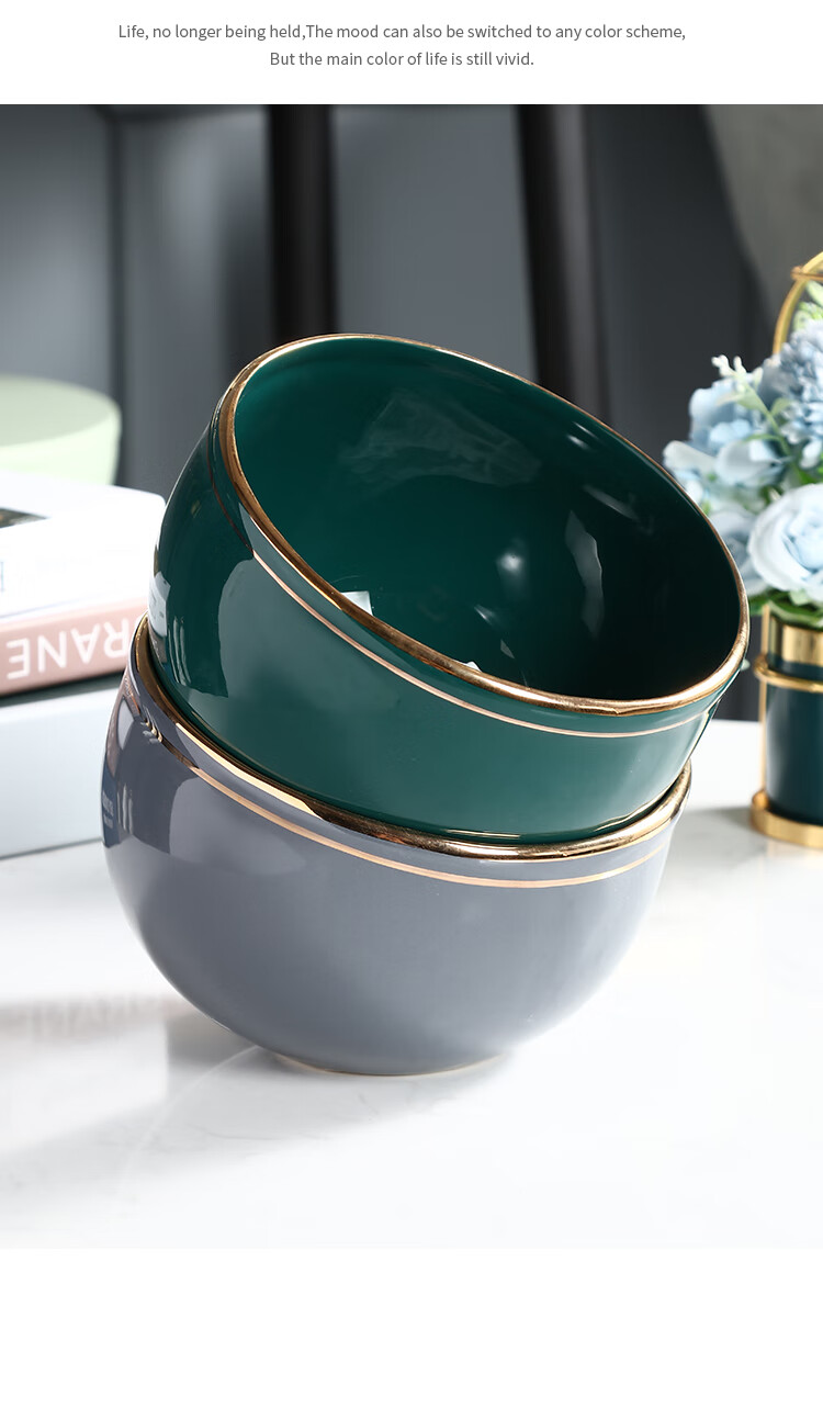 陶瓷桌面迷你垃圾桶小号家用客厅卧室北欧简约创意桌上收纳桶绿金桌面