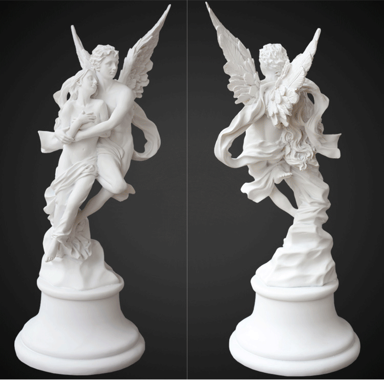 石膏像摆件天使小雕像北欧ins人物头像迷你人像树脂雕塑创意摆设欧式