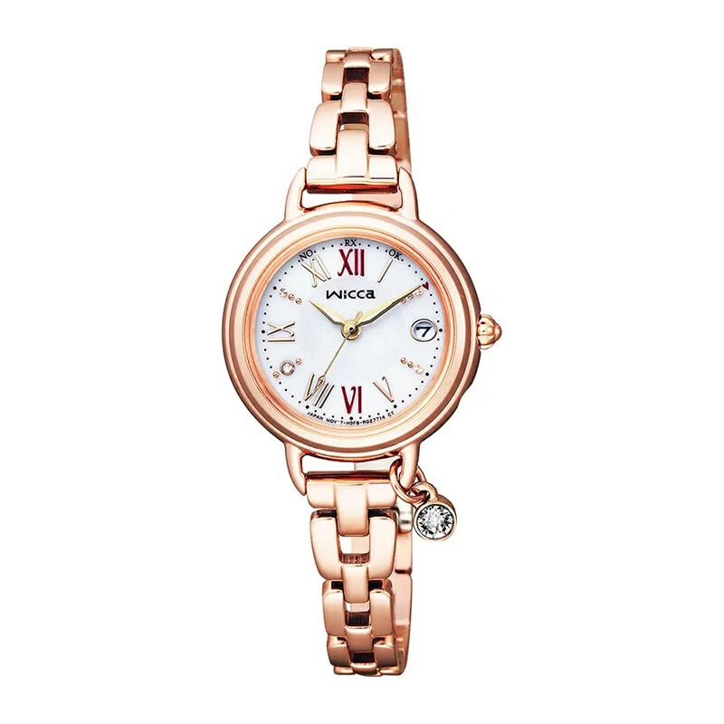 日本直邮西铁城citizen女士wicca系列女士腕表商务时尚电波表kl056115