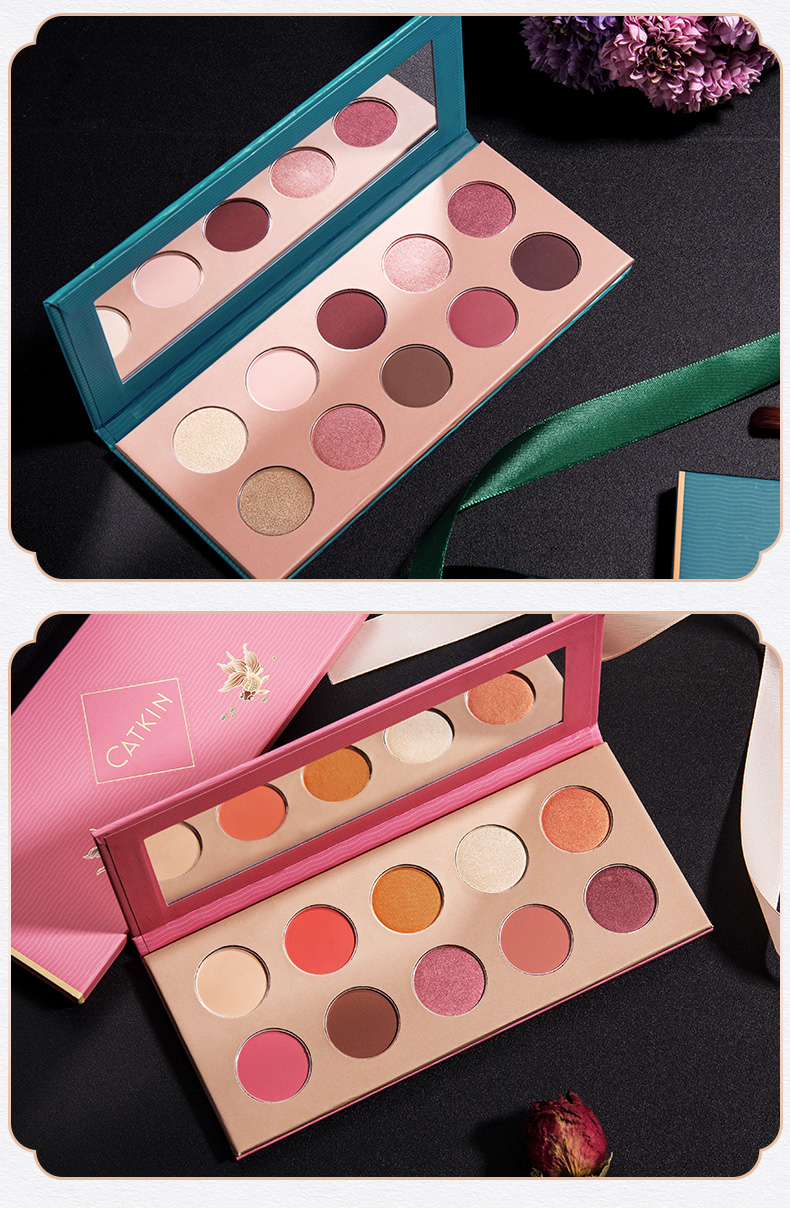 卡婷(catkin) 眼影长相思倾城十色眼影盘c02-鱼嬉萍蓝