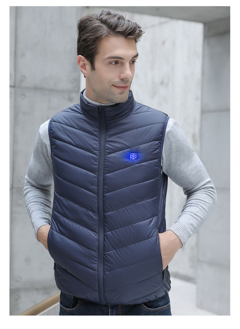 南极人保暖马甲电热马甲男女冬季立领全身发热衣服保暖usb充电智能男