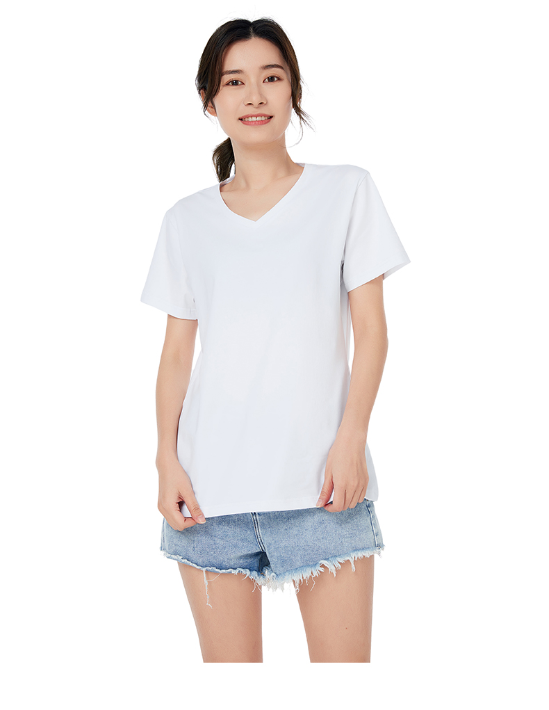 利工民夏季42支精梳棉贴身衣女款圆领t恤拉架棉百搭宽松打底衫汗衫